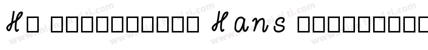 HP Simplified Hans Light字体转换